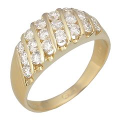 ゲインズボロウ GAINSBOROUGH ダイヤモンド/1.27ct デザイン リング 17号 K18YG 仕上済