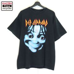 90s USA製 vintage デフレパード Def Leppard GIANT バンドＴシャツ メンズ 表記XLサイズ