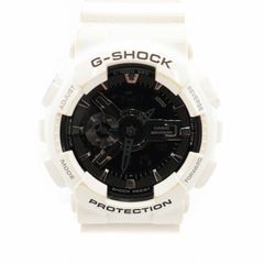 カシオジーショック CASIO G-SHOCK 腕時計 ウォッチ クォーツ ロゴ 黒文字盤 アナログ デジタル 白 ホワイト GA-110GW ■GY27 /MQ