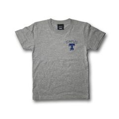 キッズ【TPL™️】“STAPLES T” 5.6oz S/S TEE グレー