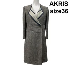 美品✨AKRIS アクリス カシミヤ ウール ロングコート Lサイズ 比翼 紫 2025年最新】AKRIS ロングコートの人気アイテム - メルカリ