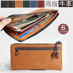 メンズ 二つ折り 財布 長財布 本革 高級レザー 薄型 折りたたみ カード 大容量 軽量 コンパクト 小銭入れ  小さめ カード入れ