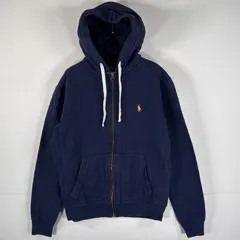 古着 90's～00's/90年代～00年代 ポロバイラルフローレン Polo by Ralph Lauren パーカー フルジップ ワンポイント S  ネイビー メンズ