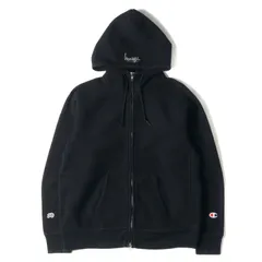 STUSSY ステューシー パーカー サイズ:L 30周年記念 Champion チャンピオン WINDSTOPPER リバースウィーブ ジップ スウェット パーカー ブラック 黒 トップス フーディー コラボ ストリート ブランドのサムネイル