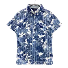 サイズ：S CALLAWAY キャロウェイ  半袖ポロシャツ ぶどう 総柄 ネイビー系 [240101525839] ゴルフウェア レディース ストスト