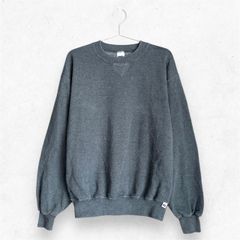 【RUSSELL ATHLETIC】90’〜00’ Plain sweat：90〜00年代　ラッセルアスレティック　無地スウェット　グレー　トレーナー　アメリカ古着　ヨーロッパ古着　古着　vintage　used  ユーズド　レディース　メンズ