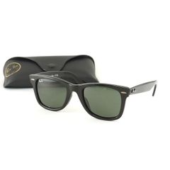 サングラス RayBan WAYFARER RB2140-F 901 USED品 ブラック レイバン ウェイファーラー アイウェア ケース付 中古 X7181