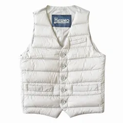 美品 ヘルノ レジェンド HERNO LEGEND インナー ダウン ベスト ジレ ジャケット ブルゾン PI002ULE-19288-1800 サイズ44 ライトグレー メンズのサムネイル