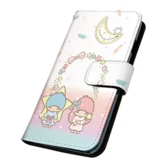 サンリオ 正規品 キキララ Galaxy S26 SM-S942C ケース 手帳型 スマホケース [デザイン:2.スワンと星アーチ/マグネットハンドあり] SANRIO リトルツインスターズのサムネイル