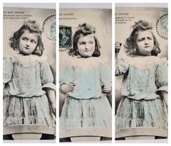 天国なんて知らないもん　少女 134　フランス ヴィンテージ ポストカード　アンティーク