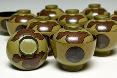 扇面蒔絵 白塗 吸物椀 十客 ②茶懐石道具 - メルカリ