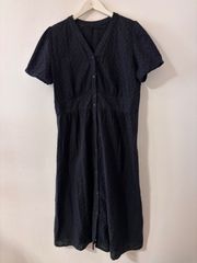 （25368)　GU　XXL 前開きロングワンピース