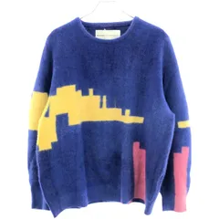 walenode ウェルノード Blue fox wool Chusen dyeing sewter ブルーフォックスニットセーター wn23-15fw193-kw ブルー 2のサムネイル