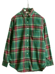 【お得なクーポン配布中!】 80s USA製 エルエルビーン チェック 長袖 フランネル シャツ レディース M 程 古着 80年代 ヴィンテージ LLBEAN ネルシャツ 長袖シャツ