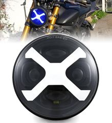 ハーレー ヘッドライト レーザーライト ホワイト DRL アンバー 