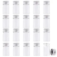 Pstyle. 小瓶 ガラス ボトル 小分け 密閉 保存 容器 20個セット PST-075 (8ml)