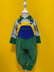 【Size 80】vintage McKiDS  マックキッズ コーデュロイオーバーオール インナー セット ヴィンテージ US古着 アメリカ