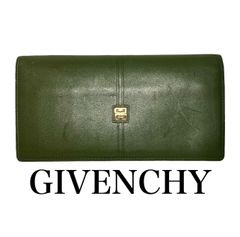 ✨GIVENCHY ジバンシー 長財布 グリーン 緑 札入れ ウォレット がま口