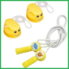 【大人気！】ぽっくり&ジョイントなわとび(イエロー) アーテック
