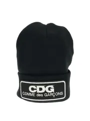 GOOD DESIGN SHOP COMME des GARCONS グッドデザインショップコムデギャルソン 17SS CDGワッペンリブニットキャップ ビーニー ブラック サイズ：Fのサムネイル