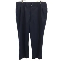 70s ヴィンテージ ピンストライプ柄 スラックスパンツ ネイビー TALONジップ メンズ 古着