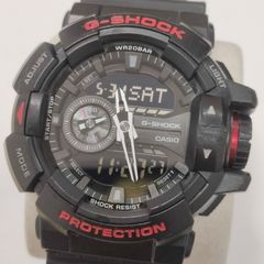 電池交換済★CASIO G-SHOCK GA-400HR カシオ アナデジ ブラック×レッド