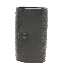 ボッテガヴェネタ キーケース 4連 イントレチャート レザー ブラウン 茶 ロゴ