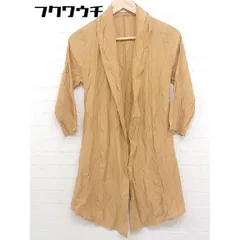 ◇ ◎ ivory court アイボリーコート 薄手 ロング 長袖 カーディガン サイズ F キャメル レディース  【中古】 【1108260004864】のサムネイル