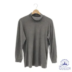 ☆美品☆ UNIQLO ユニクロ トップス ヒートテック 無地 リブ タートルネック 長袖 レディース グレー M 901-4004 送料無料 古着