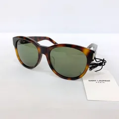 SAINT LAURENT PARIS サンローランパリ サングラス アイウェア メガネ SL67/F ボストン べっ甲風 メンズ 55ロ18-140 服飾小物 DF16133■のサムネイル