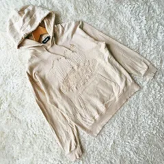 !【XLARGE】エクストララージ パーカー ベージュ ロゴ 英字 S 377