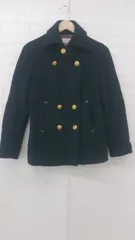 ◇ L'Appartement TAKAHIRO MATSUSHITA 通勤 OL 金ボタン 長袖 コート  ネイビー レディース P 1307250022219のサムネイル