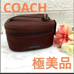 極美品❣️可愛い❣️COACH コーチメイクポーチ小物入れレディースブランドブラウン