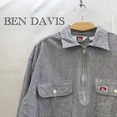 BEN DAVIS ベンデイビス ハーフジップ プルオーバー シャツ トップスヒッコリー コットン L メンズ _218023のサムネイル