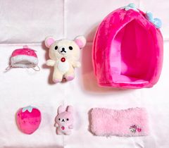 【レア】 コリラックマ　いちご生活セット　san-x  ぬいぐるみ　マスコット　リラックマ　イチゴ