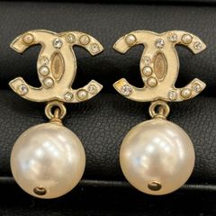 ΩNA3560 大人気！ CHANEL シャネル ピアス ココマーク パール ホワイト 07 箱付き 服飾小物 アクセサリー