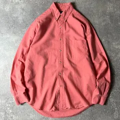 90s GAP リネン コットン 長袖 ボタンダウン シャツ M / 90年代 オールド ギャップ 無地 ピンク