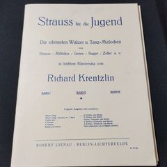 ヴァイオリン×2／ピアノ　シュトラウス舞曲集 第2巻　Strauss fur die Jugend vol.2　　楽譜　棚Mb8　2025-04-5