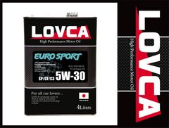 送料無料 LOVCA EURO SPORT 5W-30/4L 日本製100%化学合成