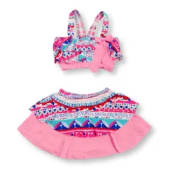 [Lezalic] 子供 水着 (ピンク XL) ワンピース キッズ スイムキャップ 付き 女の子 フリル セパレート スイムウェア プール 海水浴 浮き輪 水泳 (ピンク XL) [ピンク(XL）] [84]