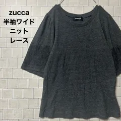 zucca ズッカ 半袖ワイドニット セーター　袖レース