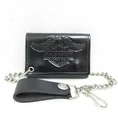 【Harley Davidson】イーグル チェーン付三つ折り財布 Harley Davidson】イーグル チェーン付三つ折り財布 (Harley