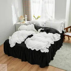 布団カバー 3点セット Sサイズ シングル セット セミダブル シーツ ベット フリル付き 掛け布団カバー ベッドカバー 枕カバー ベッドシーツ