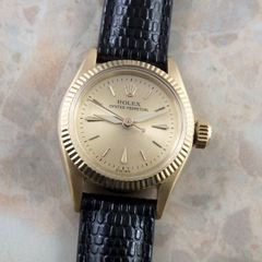 ロレックス レディース アンティーク オイスターパーペチュアル 金無垢 K18YG ROLEX 18KYG イエローゴールド 1958年 ヴィンテージ 腕時計