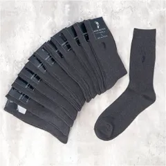 ☆ チャコールグレー ☆ 紳士 リブカジュアルソックス/チャコールグレー 靴下 メンズ 12足組 ソックス 靴した カジュアルソックス くつ下 紳士靴下 クルーソックス 紳士用 メンズソックス セット おしゃれ 25～27cm くつした オシャレ シンプル