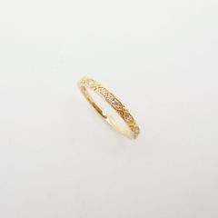 ヴァンドーム青山 ダイヤモンド リング 9号 0.04ct K18YG SAランク