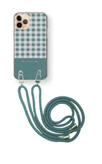 iPhone 13 iPhone13 アイフォン13 スマホケース スマホショルダー チェック柄 ギンガムチェック お洒落  かわいい ストラップ 調節可能 152cm  カラー04
