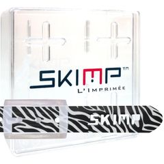 SKIMP プリントベルト メンズ レディース ゴム ゴルフ スノボ 防水  長さ約140cm 幅約3.4cm スキンプ【ゼブラ】