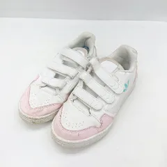 ◇ Θ adidas アディダス キッズ ローカットスニーカー サイズ21 ホワイト ピンク系 女の子 E  【1412090036439】