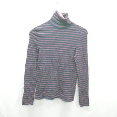 ◇ ⊇ ZARA ザラ ボーダー タートルネック 長袖 ニット サイズM レッド系 レディース E  【1502030026139】